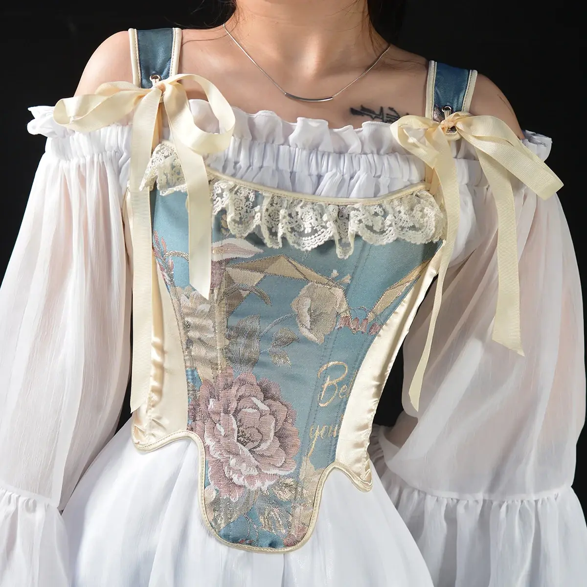 Bustier Corset Victoriaain avec Bretelles