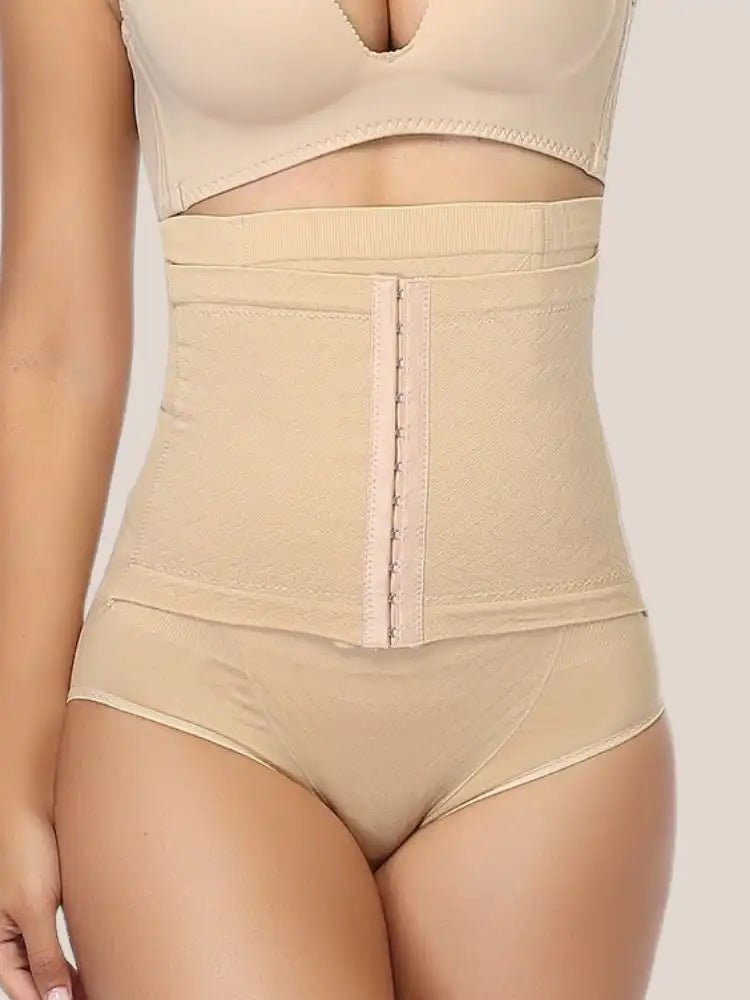 Culotte Shapewear Beige Crochets - Vue principale