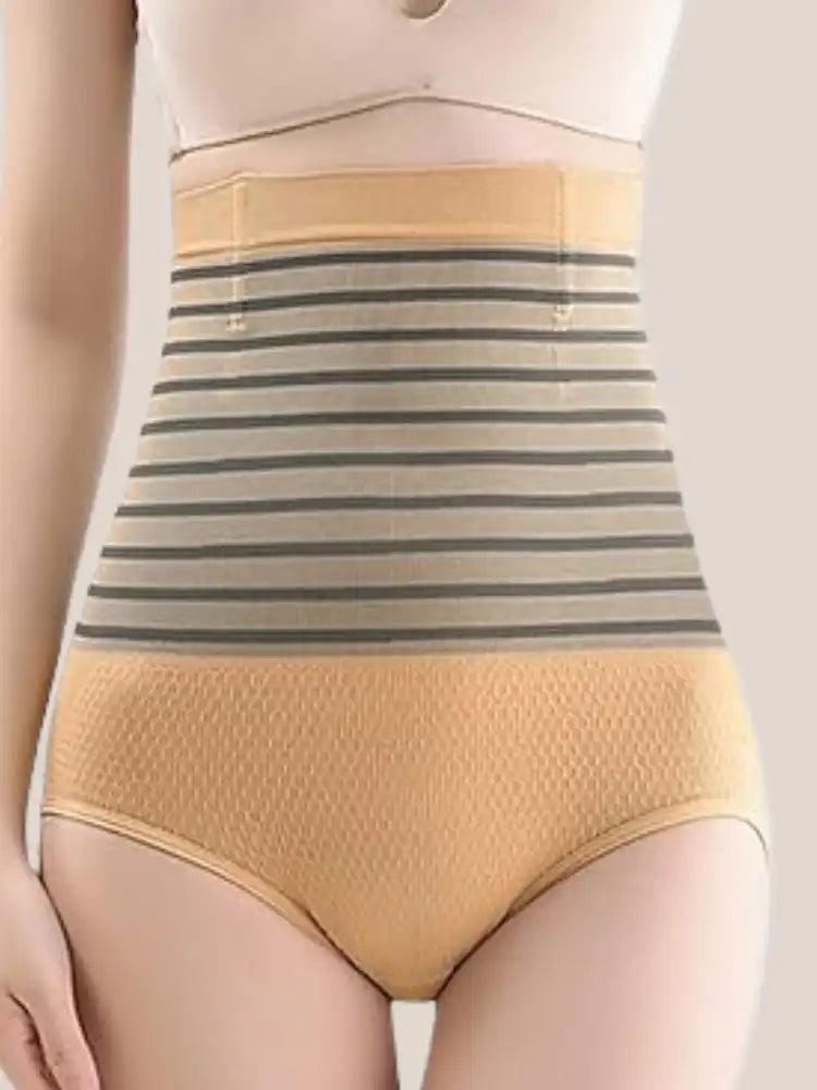 Shapewear Respirant Beige avec Bandes