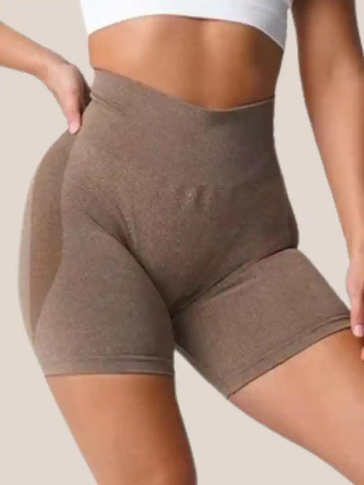 Cuissard Cycliste Taupe Melange Taille Haute Effet V